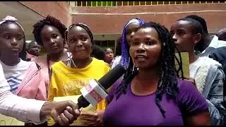Teachers, Parents and Pupils of St. Mathews Learning Centre in Kasarani celebrating kcpe results