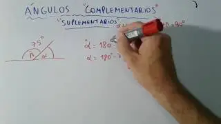 Aprende FACIL angulos COMPLEMENTARIOS y angulos SUPLEMENTARIOS con EJERCICIOS (en 7 + 1 minutos)