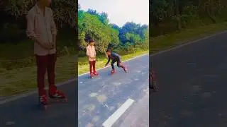 my mera🥰 friend #skater 😯masti reaction 😝#inlineskating  #youtubeshorts 😃#trending #skating #videos