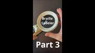 Part 3- how to write numbers in braille. Reizen RL-350 Braille Labeler.