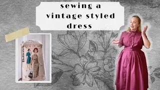 Sewing the Simplicity 2472 Vintage Dress Sewing Pattern