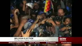 Bolivian incumbent president Evo Morales wins unprecedented 3rd term
