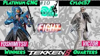 PlatinumGNG (Yoshimitsu) VS. Cyloc57 (Victor) - Tekken 8 - WQF - Monthly Level Up 10