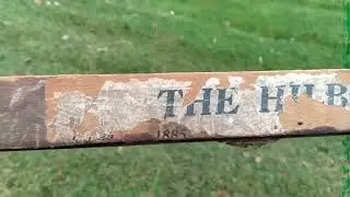 Old 1884 all one piece Hockey Stick made by Hillborn Co.