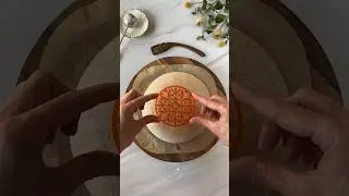 Simple stencilling on sourdough bread