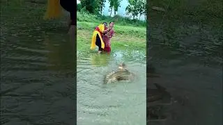 Unique hook fishing🎣🎣 | Two lady hook fishing in pond #hook_fishing #fishingtechnique #fishing Ep-34