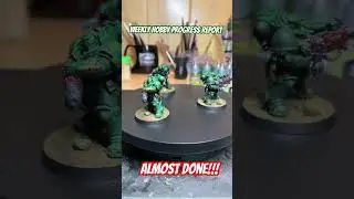 Just Decals left on these Warhammer 40K Dark Angels! Eradicator squad looking ok. #warhammer40k