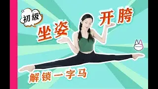 解锁一字马：坐姿开胯，练横叉！（初级）Unlcok splits: Sitting Streches