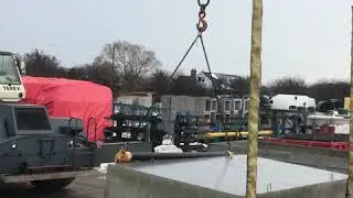 Rotating a 4200 gallon cistern bottom