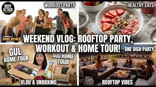 Rooftop One Dish Party! 🍢 Healthy Morning to Les Mills Body Attack Class