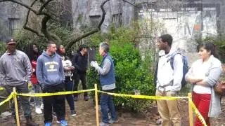 Bloomfield College tour of community gardens