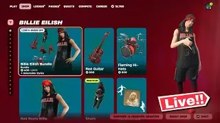 🔴 *NEW* FORTNITE BILLIE EILISH UPDATE! ITEM SHOP TODAY! (Chapter 7 LIVE)
