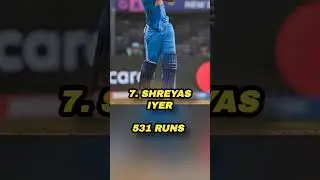 Top 10 most run scorers in World Cup 2023 #icccricketworldcup2023 #top10 #top5