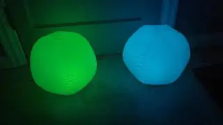 THEY ARE SO COLORFUL!  Yeetou Solar Powered Pool Lights Floating Ball, Inflatable Waterproof IP68