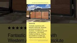 Custom Sliding Gate with Solar Automation | Bush Cherry Slats | Scarborough WA