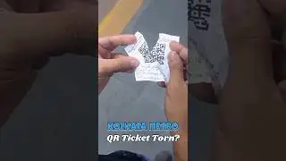 Kolkata Metro Railway QR Ticket Torn or Damaged? #shorts #kolkatametro #qrticket #easy #hack