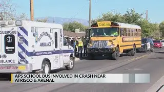 APS school bus involved in crash near Atrisco and Arenal