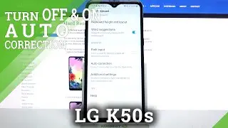 How to Activate Text Correction Options in LG K50S - Autocorrection