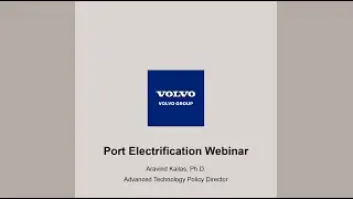 Port Electrification Webinar Presentation by Dr. Aravind Kailas