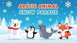 Arctic Animal Snow Parade | Winter Wonderland Animal Story for Kids | Animagic Studio