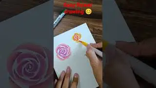 flower drawing tutorial #art #shorts #creative #satisfying #youtubeshorts #drawing #flowers