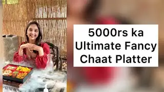 5000Rs ka Huge Indian Street Chaat Platter Yummy Chaat and Indian food #indianstreetfood #shorts