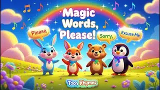 Magic Words Song for Kids | Please, Thank You, Sorry & Excuse Me | Toon Rhymes
