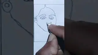 kali MAA Drawing// mata ji drawing