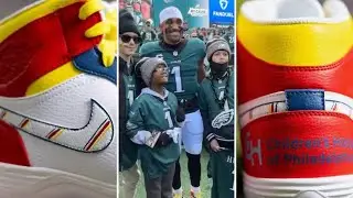 Eagles Super Bowl MVP Jalen Hurts Cleats Up for Auction Benefits Children&rsquo;s Hospital of Philadelphia