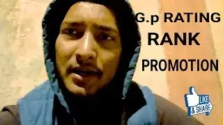 How much Time for RANK promotion AFTER g.p RATING
