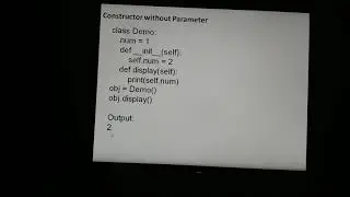 Constructor in Python