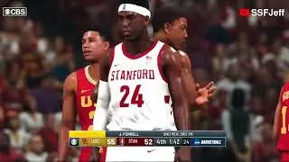 Exciting 4th Quarter finish between USC and Stanford | College Hoops 2K Mod | NBA 2K20 PC