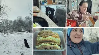 KIŞ MASALINA UYANDIK☃️KALDİK BİZ BİZE 🤗#almanyavlog 