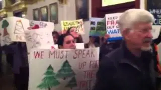 StateImpact Pennsylvania: rally opposing plan to expand drilling in state parks and forests