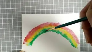 Quick and Easy Watercolor Rainbow Embellishment Tutorial