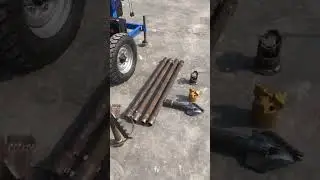 100m 120m portable wheeled small diesel water drilling rig hand well drilling auger for sale