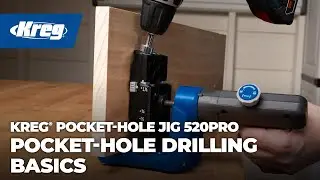 Pocket-Hole Drilling Basics: Kreg&reg; Pocket-Hole Jig 520PRO