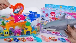 Toy asmr 🐟 Glowing Aquarium Playset & Robo Fish ASMR Satisfying with Unboxing | Review Toys