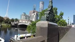 Yarra River walk to Federation Square, Melbourne