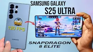 Samsung Galaxy S25 Ultra - 120 FPS PUBG GamePlay Test 🔥 Heating & Battery Drain 🤐