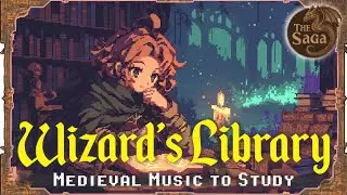 Wizard's Library | Magical Study Music for Focus & Concentration [Fantasy Ambience]