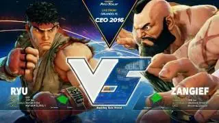 [SFV]CEO2016 スト5 TOP32Winners ウメハラ(Daigo Umehara) vs Stupendous