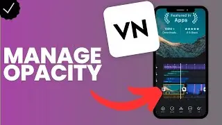 How to manage the opacity of a photo layer in VN video editor?