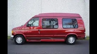 1997 Ford E-150 Universal Hightop Conversion Van Red