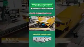 5 Tons V-Block Motorized Rail Transfer Cart#machine #transporter #customized #manufacturing #tech