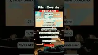 Upcoming Chicago Film Events December 2025 #filmmaking