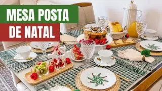 MESA POSTA CAFÉ DA MANHA DE NATAL | MESA DE NATAL RÚSTICA | COLAB SIMONE SALDANHA | Jéssica Ávila