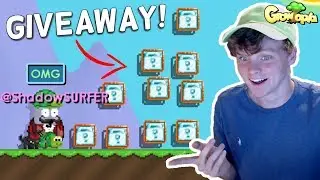 100k Subscribers + HUGE GIVEAWAY!! | Growtopia (@ShadowSurfer)