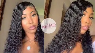 BEST WATER WAVE HAIR (very affordable) ft Iseehair.com| curly hair routine!