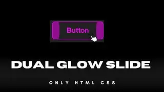 Magenta Bubble Hover Button Animation Using HTML & CSS | Dual Glow Slide Button Effect